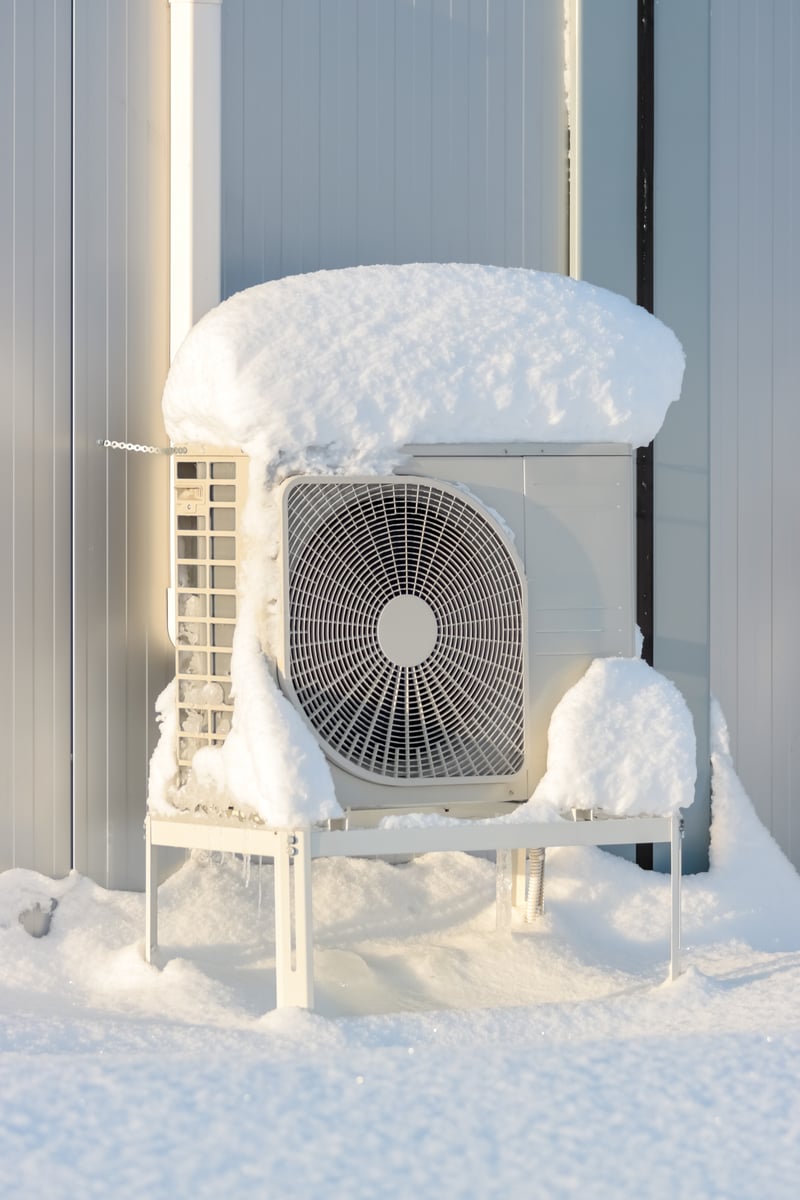 Heat pump still efficient in cold weather conditions