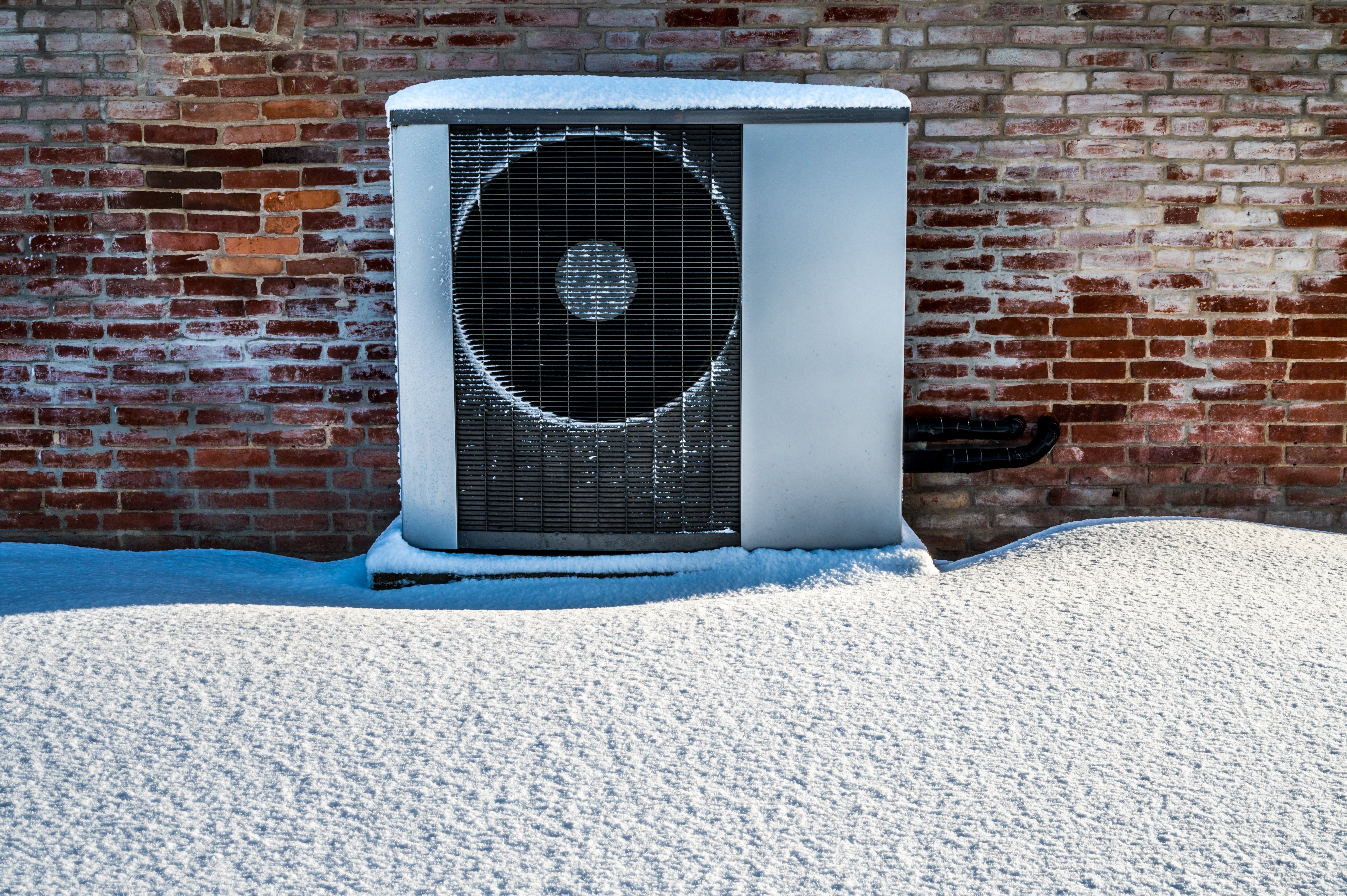 Heat Pump In the Snow